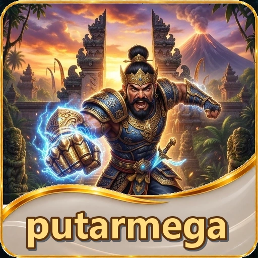 Kartu katalog putarmega menampilkan penjelasan singkat, versi/ukuran acuan paket inti, dan skor